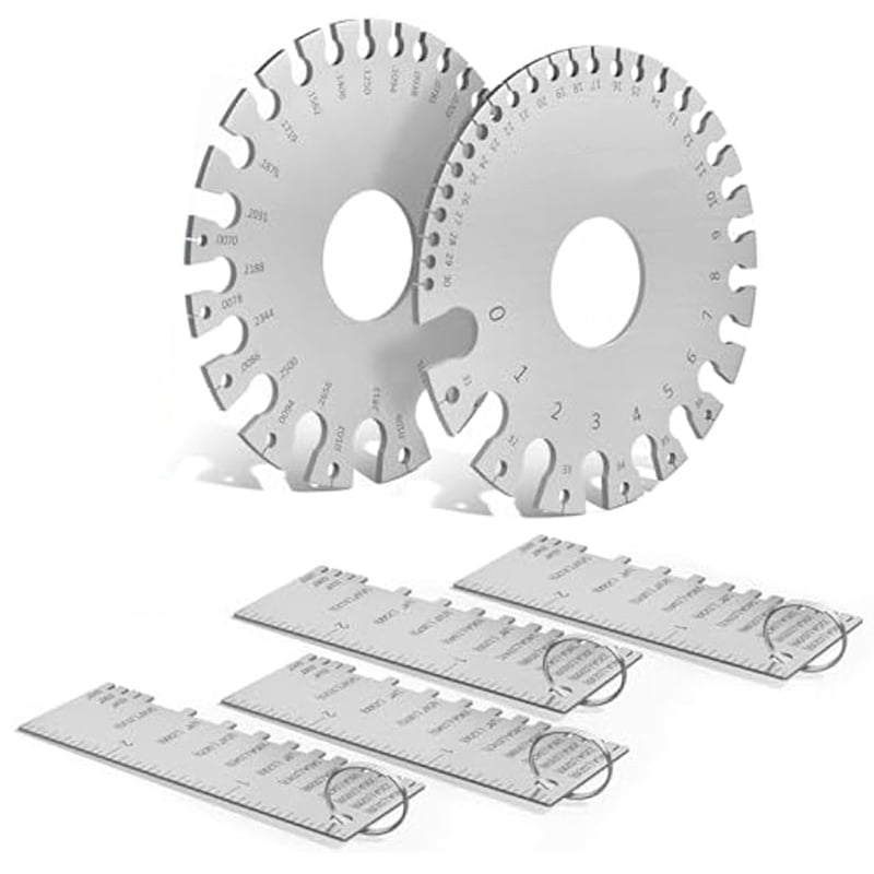 Wire Gauge Measuring Tool&Metal Gauge Thickness Tool,Stainless Steel