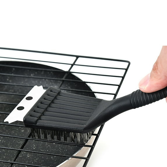 BBQ Cleaning Brush Set Wire Grill Cleaner with Handle for Outdoor Use Durable and Efficient Grill Tool