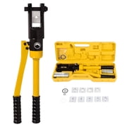 14 Ton Hydraulic Wire Crimper | 8 AWG-4/0 AWG Lug Crimping Tool Set