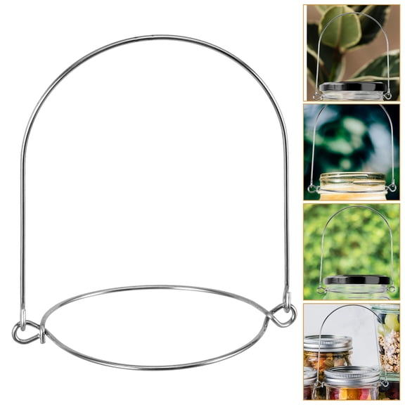 Amosfun Black Stainless Steel Wire Jar Handles, Set of 8 Stylish Kitchen and Party Decor Accessories for Home Use