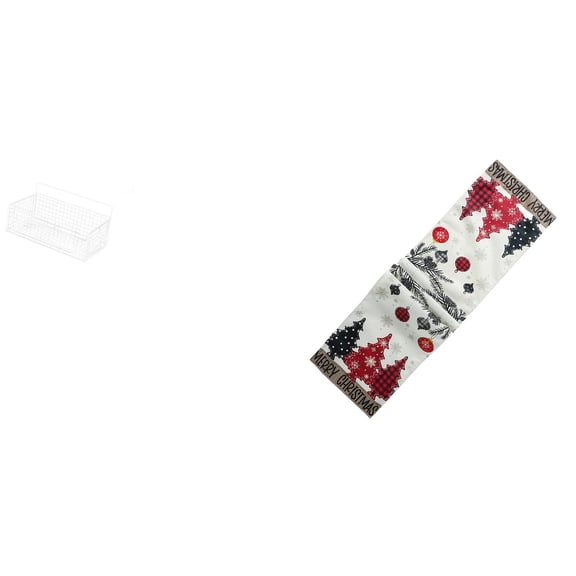 Wire Hanging Storage Basket Wall Mounted Shelves Christmas Table Runner Large Size for Seasonal Living Room Decor