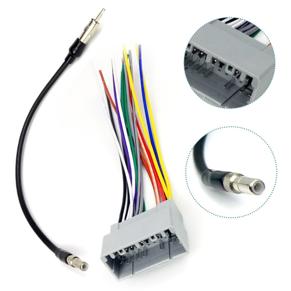 Wire Harness & Antenna Adapter Kit Aftermarket Radio For Chrysler For