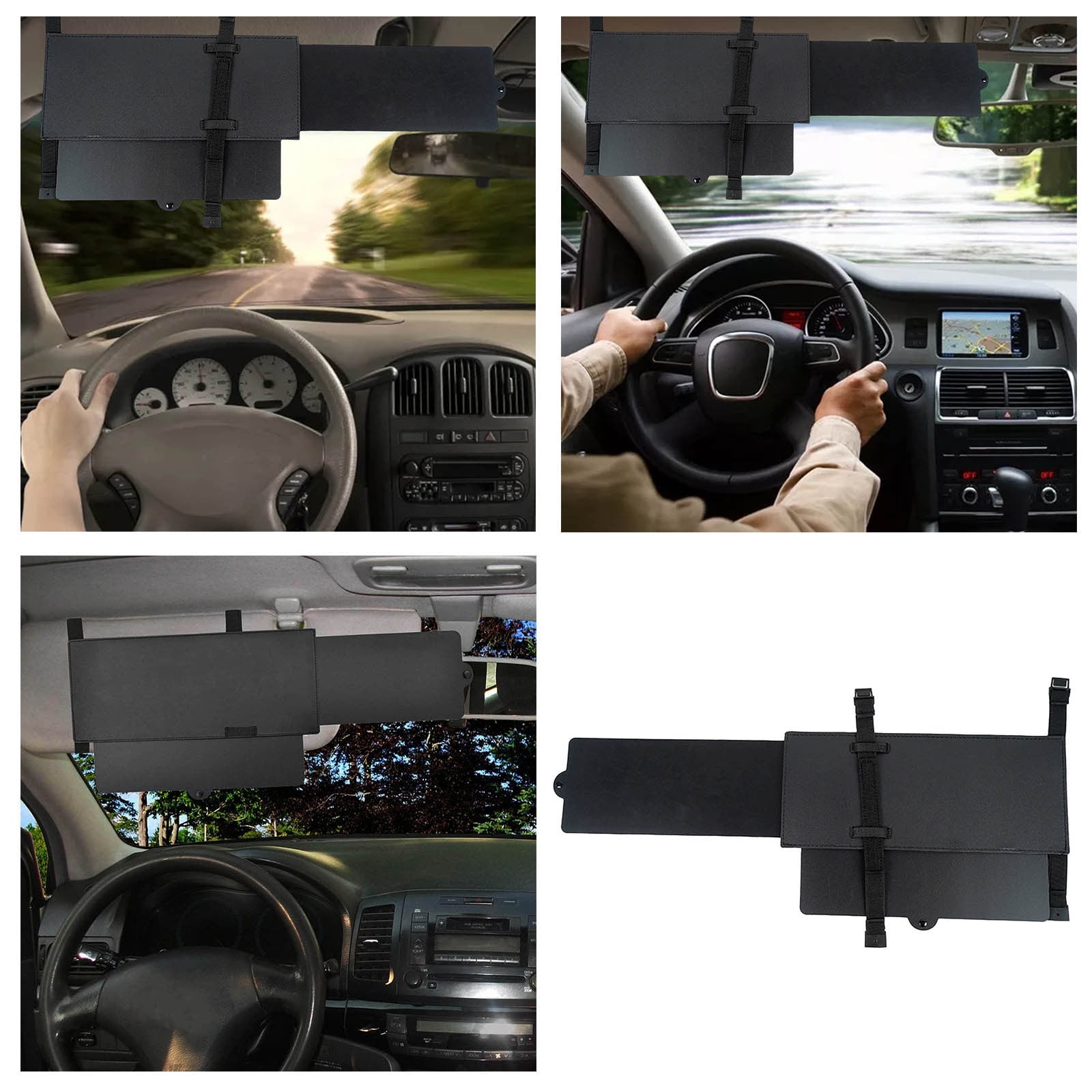 Wire Interior Lights Car Sun Visor Extender Glare Adjustable Sun Visor