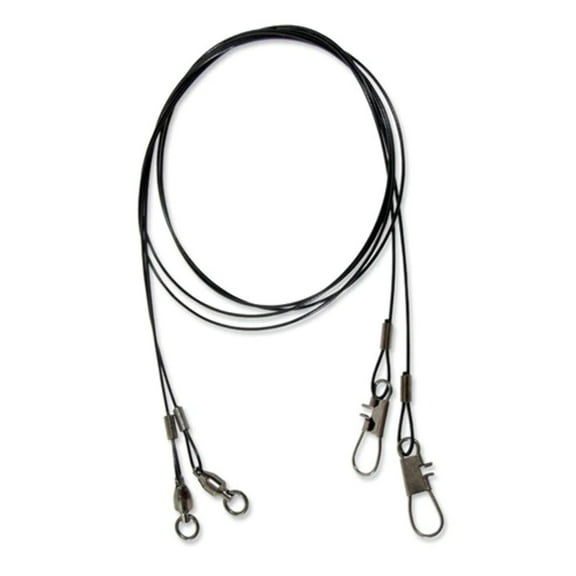 Wire Leader-Ball Bearing Swivel-Interlock Snap - 18" 20 lb