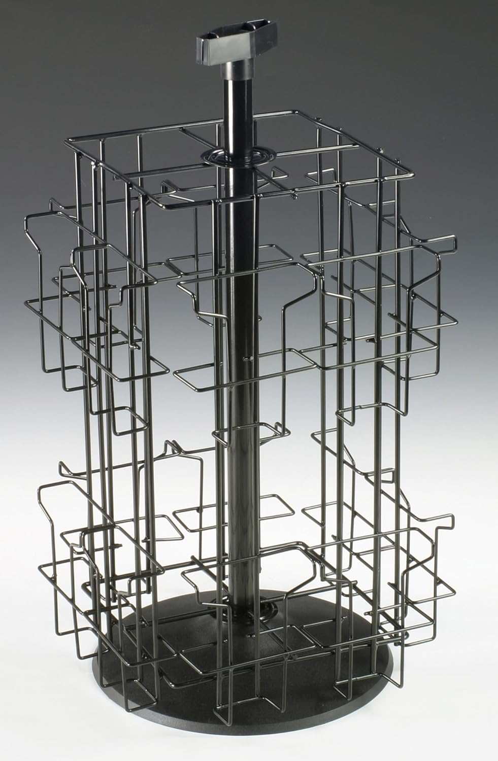 Wire Literature Display for Counter, Rotating Brochure Rack with 16