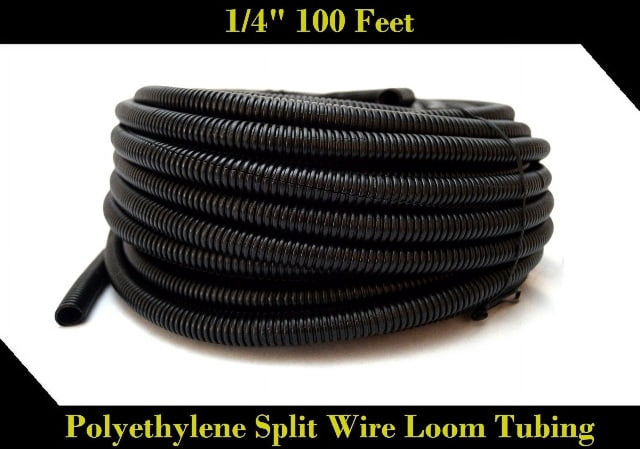 7 Ft. Split Wire Loom - 1/2 Diameter - Black - Cable Sales Canada 7 Ft. Split Wire Loom - 1/2 Diameter - Black - Cable Sales Canada
