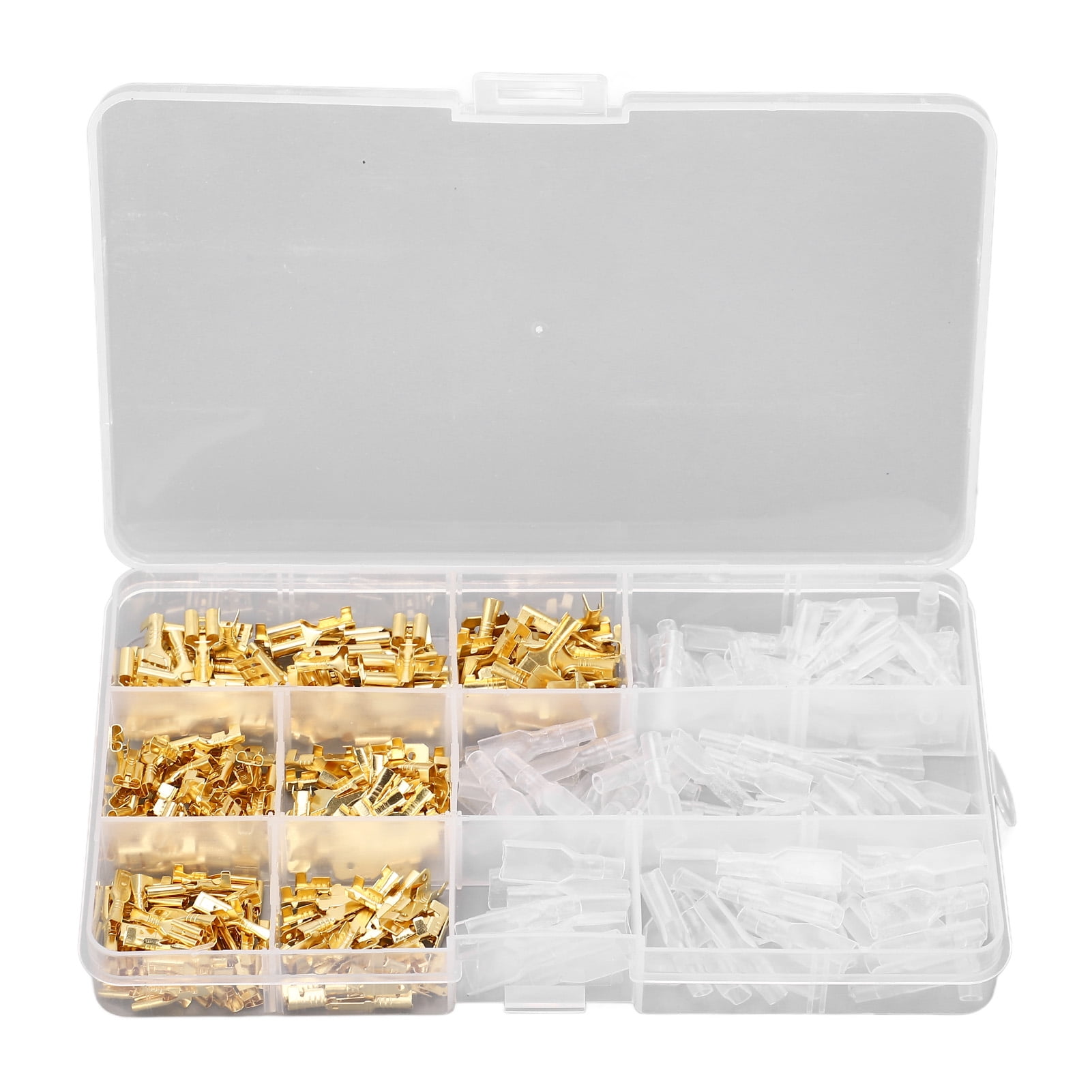 Wire Lugs Assortment Kit Brass Male Female Butt Connectors with Nylon