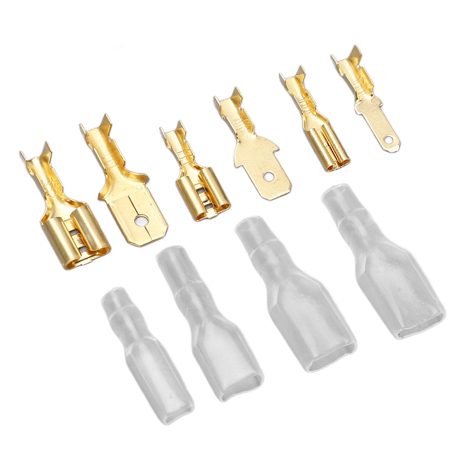Wire Lugs Assortment Kit, Insulation Sheaths Fine Processing Brass Wire Crimp Terminals