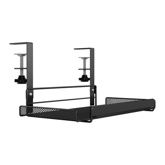 Wire Management Network Cable Tray Under Desk Holder with Adjustable Mount for Bedroom and Kitchen Organization