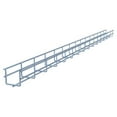 thumbnail image 1 of Wire Mesh Cable Tray, Electro Zinc Plated, Silver Steel, 1.97 x 1.97 x 59.06 inch, 2-Pack, 1 of 5
