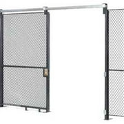 Wire Mesh Gray Sliding Gate - Gray - 8 x 6 in.