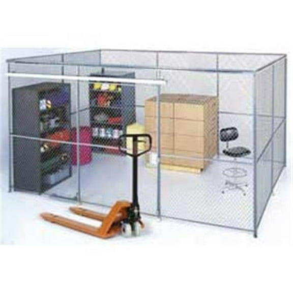 Wire Mesh Partition Security Room - Gray - 20 x 15 x 8 in.