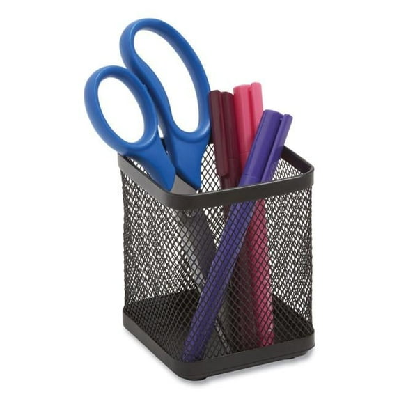 Wire Mesh Pencil Holder, Black