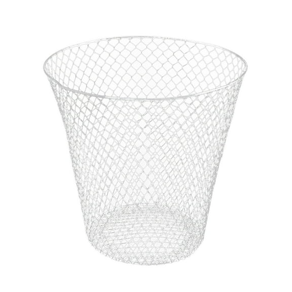 Wire Mesh Round Waste Basket - 9Inch, Lightweight , Can Open Top Wastebasket Recycling Bins, Garbage Cans for Desk Office School Home Essential Storage Carrier