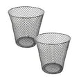 Wire Mesh Round Waste Lightweight Can Open Top Wastebasket Bags