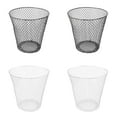 thumbnail image 1 of Wire Mesh Round Waste Lightweight Can Open Top Wastebasket Recycling Desk School Garbage Cans Home & Custom Storage Medium Bag Small Can Liners Bathroom Liner Code Can That Seals Bags Table Leaf, 1 of 7