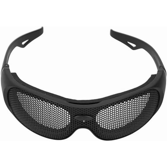 Wire Mesh Safety Glasses, Uv400 Solid Safety Goggles Breathable Shock Resistant Iron Mesh Patterned Wind Sand Impact Resistant Glasses Goggles for Military Cs Outdoor Game Fans Activity$$Other
