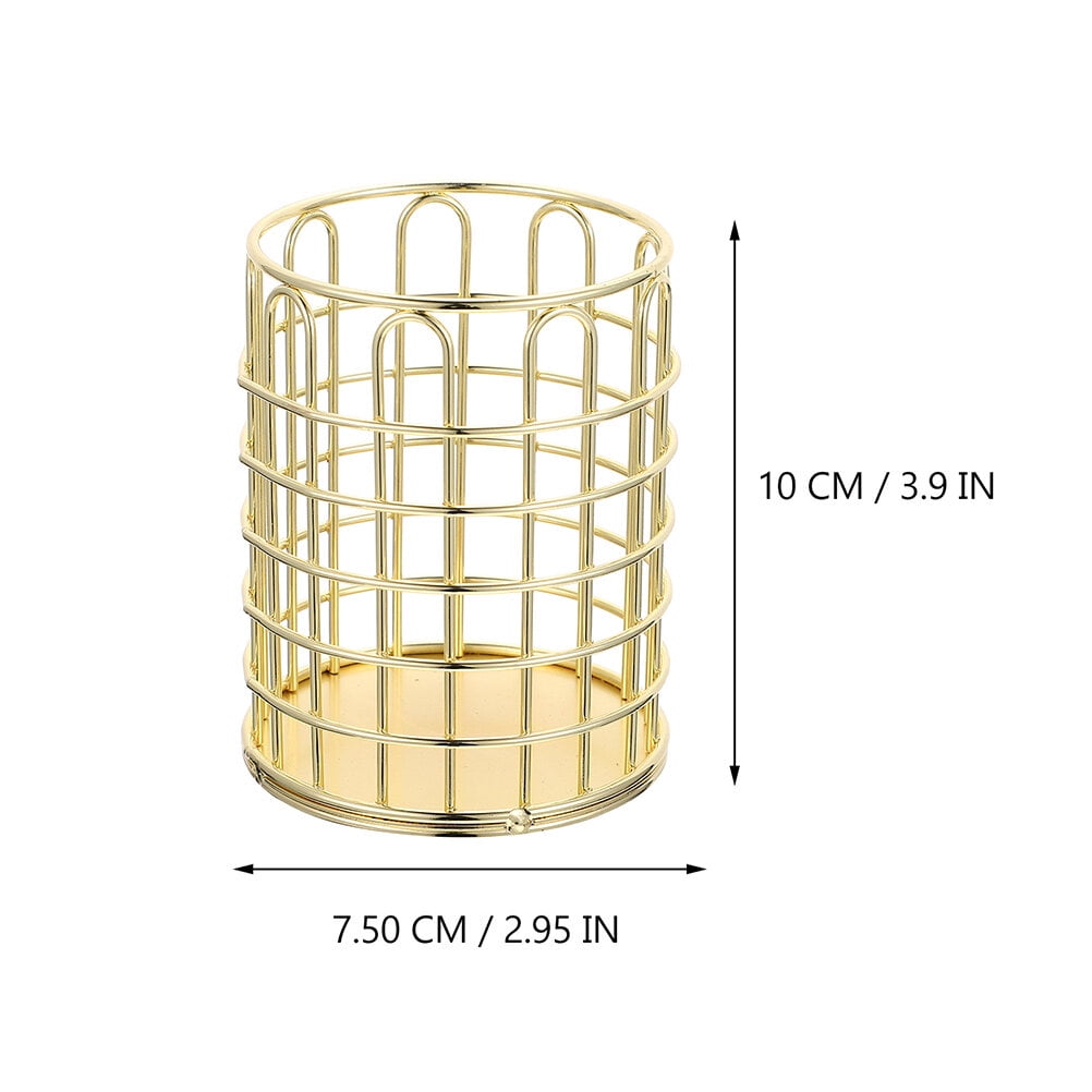 Wire Metal Pen Cups 2pcs Wire Metal Pen Cups Pencil Cup Holder Pen Cup Holder for Desktop