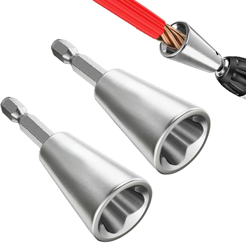 Wire Nut Twister Tool For Drill - 1/4 Inch Chuck Cable Twisting Tool For Electricians