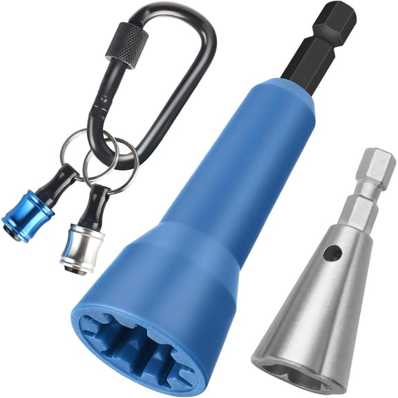 Wire Nut Twister,with 2pcs Bit Holders 1/4" Socket,Hex Shank Screwdriver Bit Holder,Wire Twisting Tool,Wire Nut Twister for Electrical Power Drill,Wire Twister for Quick Twisting Cable