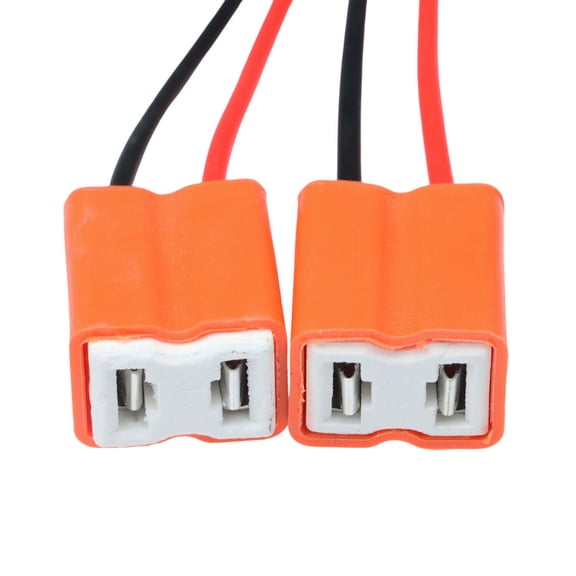 Wire Pigtail Female Ceramic S H7 Two Harness Head Light Low Beam Socket Plug