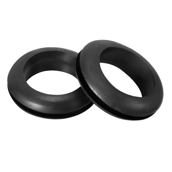 Wire Protector Oil Resistant Rubber Grommets 14mm Mounting Dia 200Pcs Black