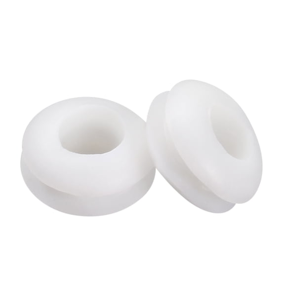 Wire Protector Oil Resistant Rubber Grommets 5mm Mounting Dia 100Pcs White