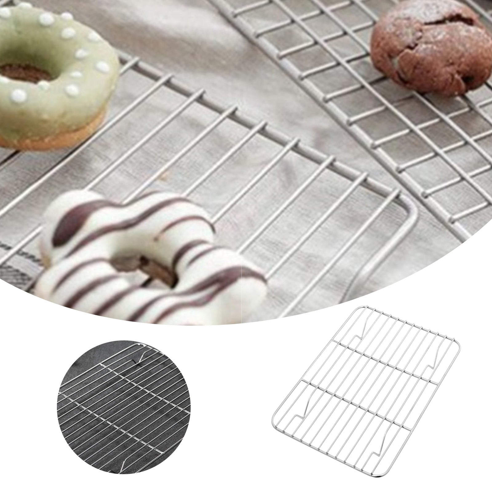Stainless Steel Roasting Rack - 9.8 X 7.3 Inch Grill Rack For Oven Baking & Cooling - View #11