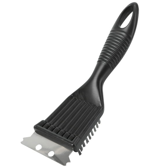GOOHOCHY BBQ Brush Black 1Set 8.1x2.8x1.6in Stainless Steel Plastic
