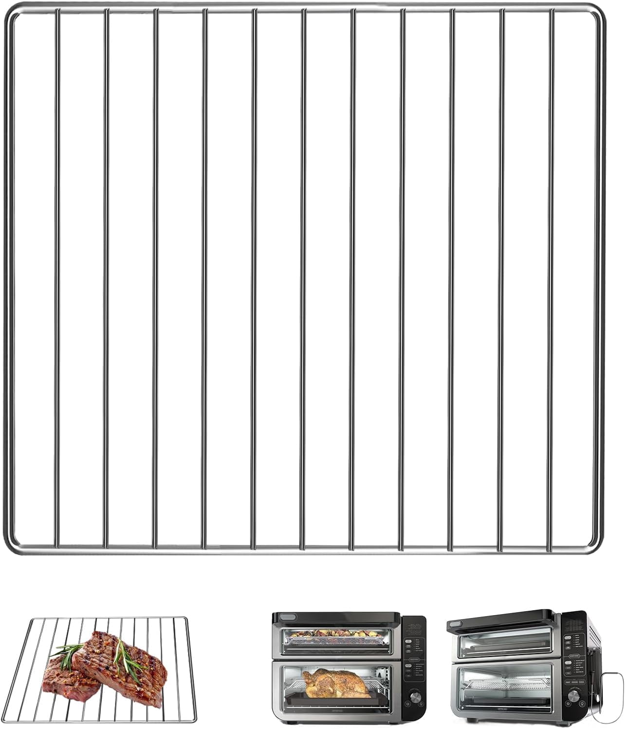 Smart Doppelofen-Korb Für Ninja DCT401/DCT451 – Edelstahl Grillrost & Dörrator