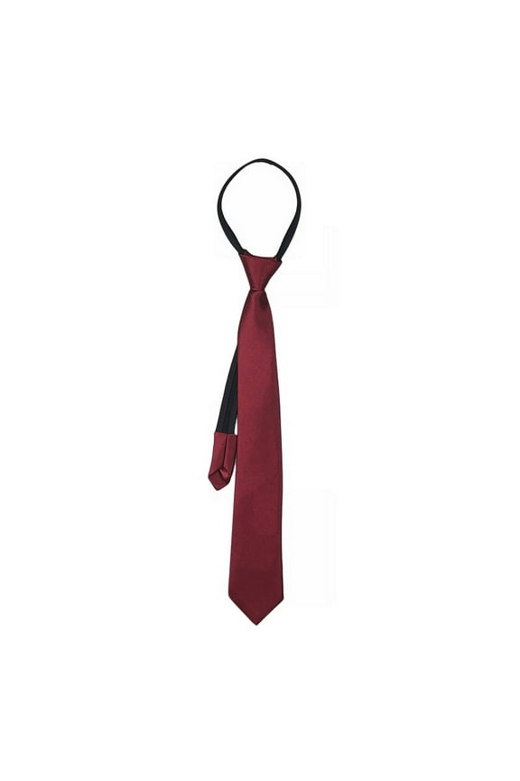 Wire Red Ties for Kids, Adjustable Zippered Ties 38cm