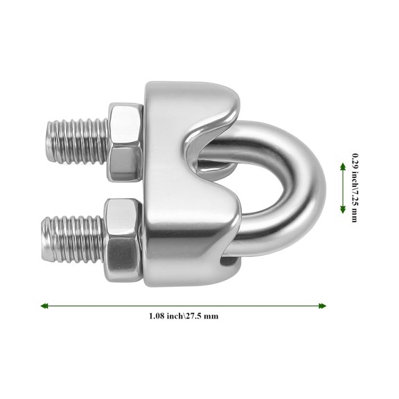 Wire Rope Aluminum Sleeves Clip Fittings Cable Crimps (1.2mm 100pcs)