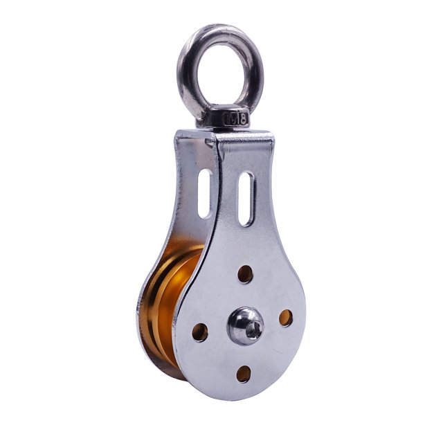 Wire Rope Attachment Colorful Fitness Bearing Pulley 360° Rotation Heavy Duty Aluminum Wheel