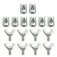thumbnail image 1 of Wire Rope Holding Clips with Stainless Steel Material for 2-4mm Steel Wire Strong 8 Pieces, 1 of 6