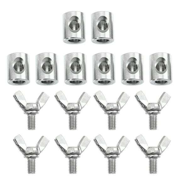 Wire Rope Holding Clips with Stainless Steel Material for 2-4mm Steel Wire Strong 8 Pieces