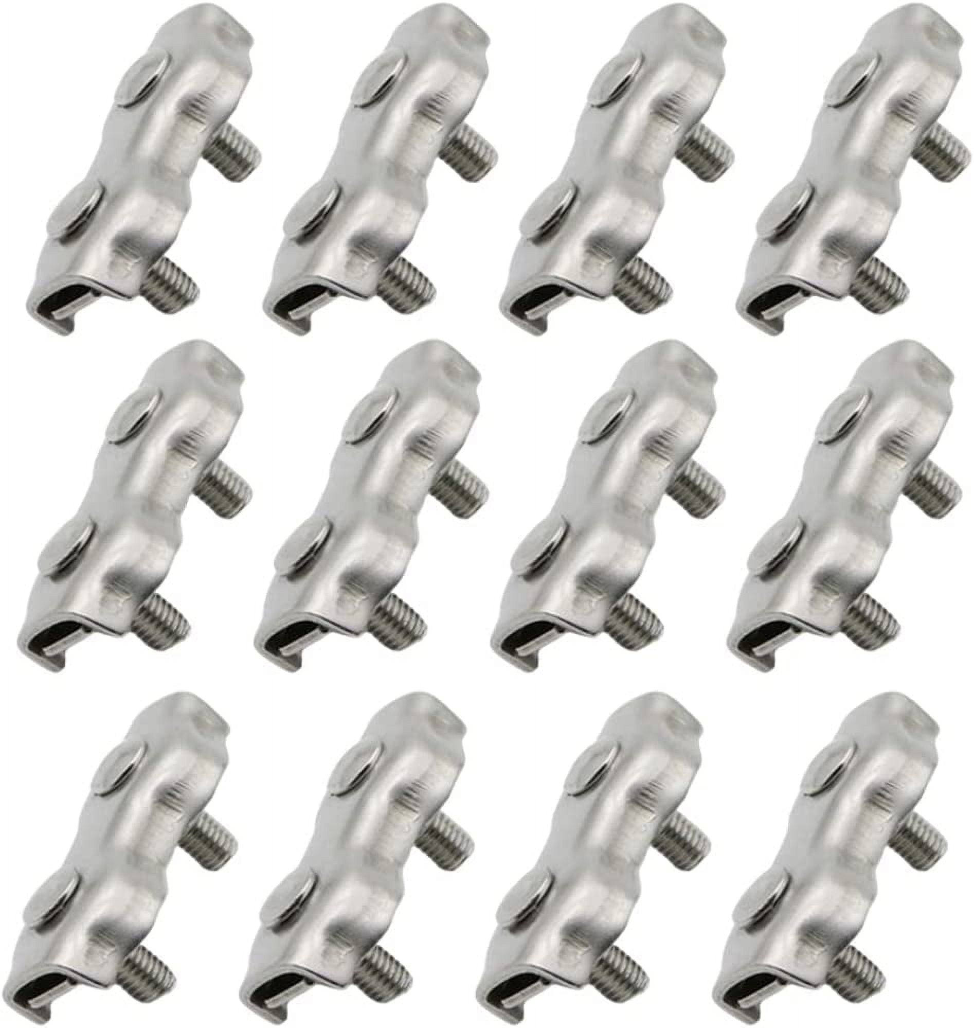 Wire Rope Clip, Post M4 Heavy Duty Stainless Steel Duplex Bolt Cable