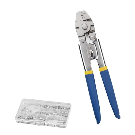 Wire Rope Crimping Tool Cable Swaging Crimper for Fishing Lines and Aluminum Crimping Rings Sleeves up to 2.2mm Pliers