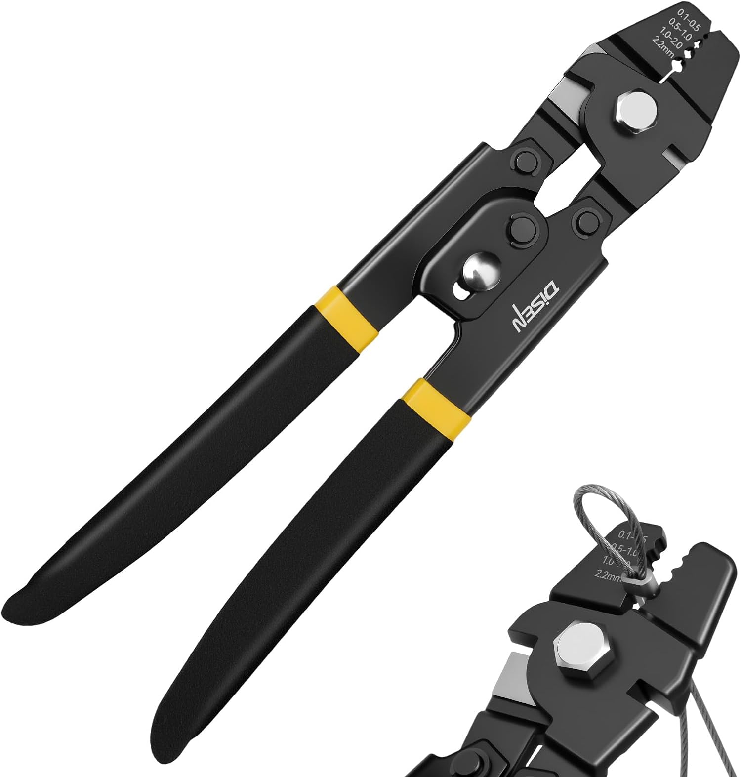 Wire Rope Crimping Tool, Fishing Crimps, Swaging Tool for Wire Rope ...