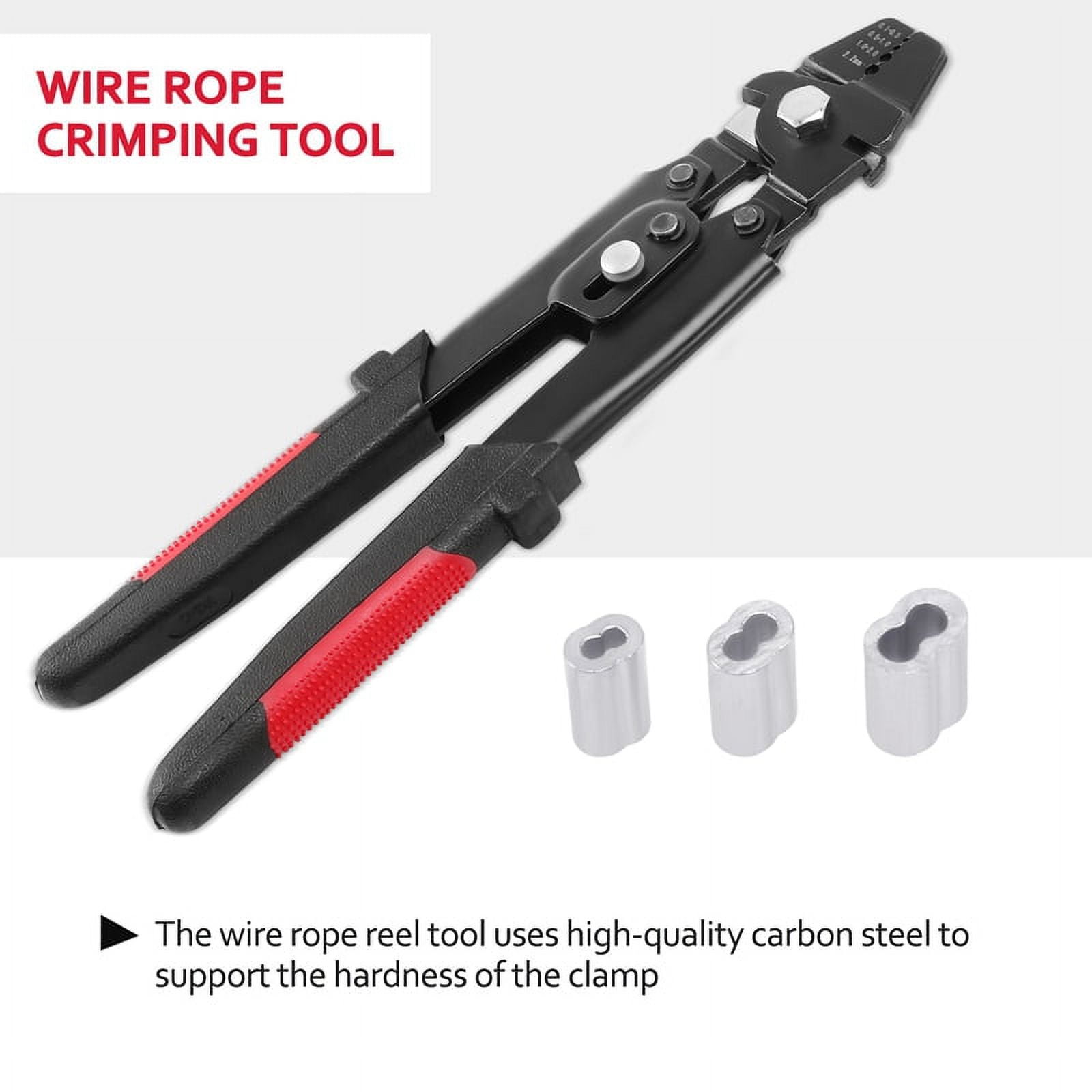 Wire Rope Crimping Tool Wire Rope Swager Crimpers Fishing Plier with ...