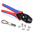 Wier Roop Wire Rope Crimping Tool with Ratchet for Aluminum Sleeves, YEJ-28O ...