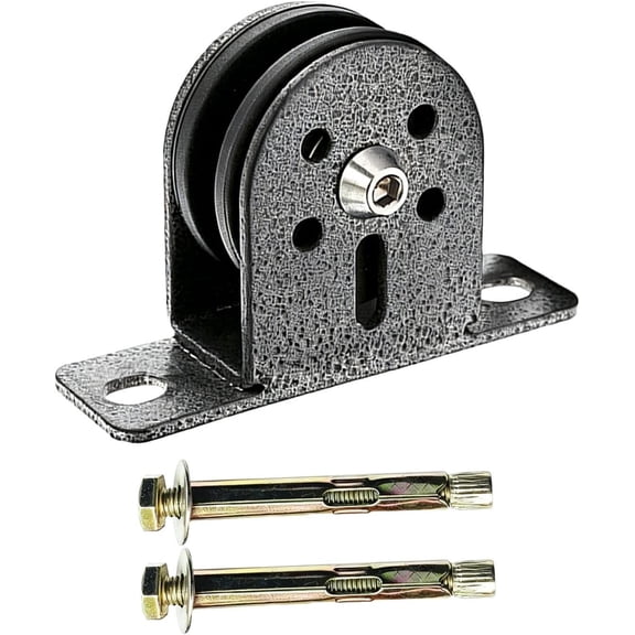 Wire Rope Pulley Block Fixed Bearing Hoisting Sheave, Silent Steel Wheel Guide System, Ground Mounted Lifting Accessory for Load Direction Control (1 Piece)