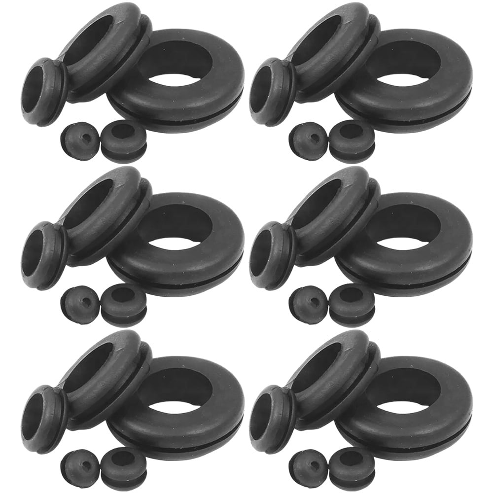 Wire Rubber Grommet 105 Pcs Hole Plugs Wiring Kit Washers Grommets for ...