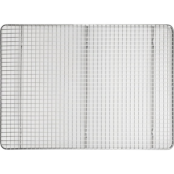 Wire Sheet Pan Grate/Cooling Rack, Chrome Plated, 2/3 Size / 14" x 20"