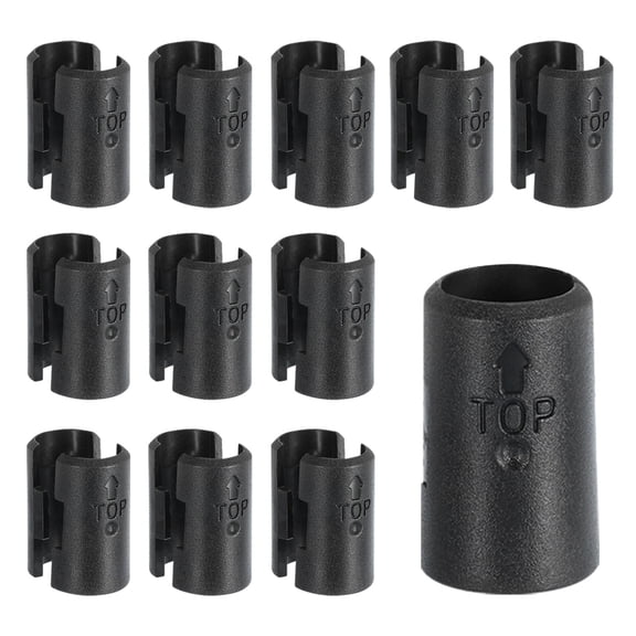 Uxcell Wire Shelf Clips Plastic Shelving Sleeves Replacements for Wire Shelving System 13mm, Fit 1/2"