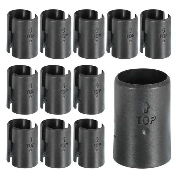 Uxcell 12 Pairs Wire Shelf Clips Plastic Shelving Sleeves Replacements for Wire Shelving System 25mm, Fit 1"