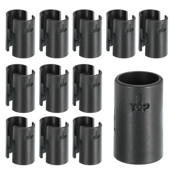 Uxcell 24Pcs Wire Shelf Clips Plastic Shelving Sleeves Replacements for Wire Shelving System 16mm, Fit 5/8"