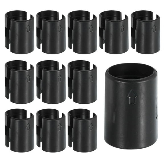 Uxcell 12 Pairs Wire Shelf Clips Plastic Shelving Sleeves Replacements for Wire Shelving System 22mm, Fit 7/8"