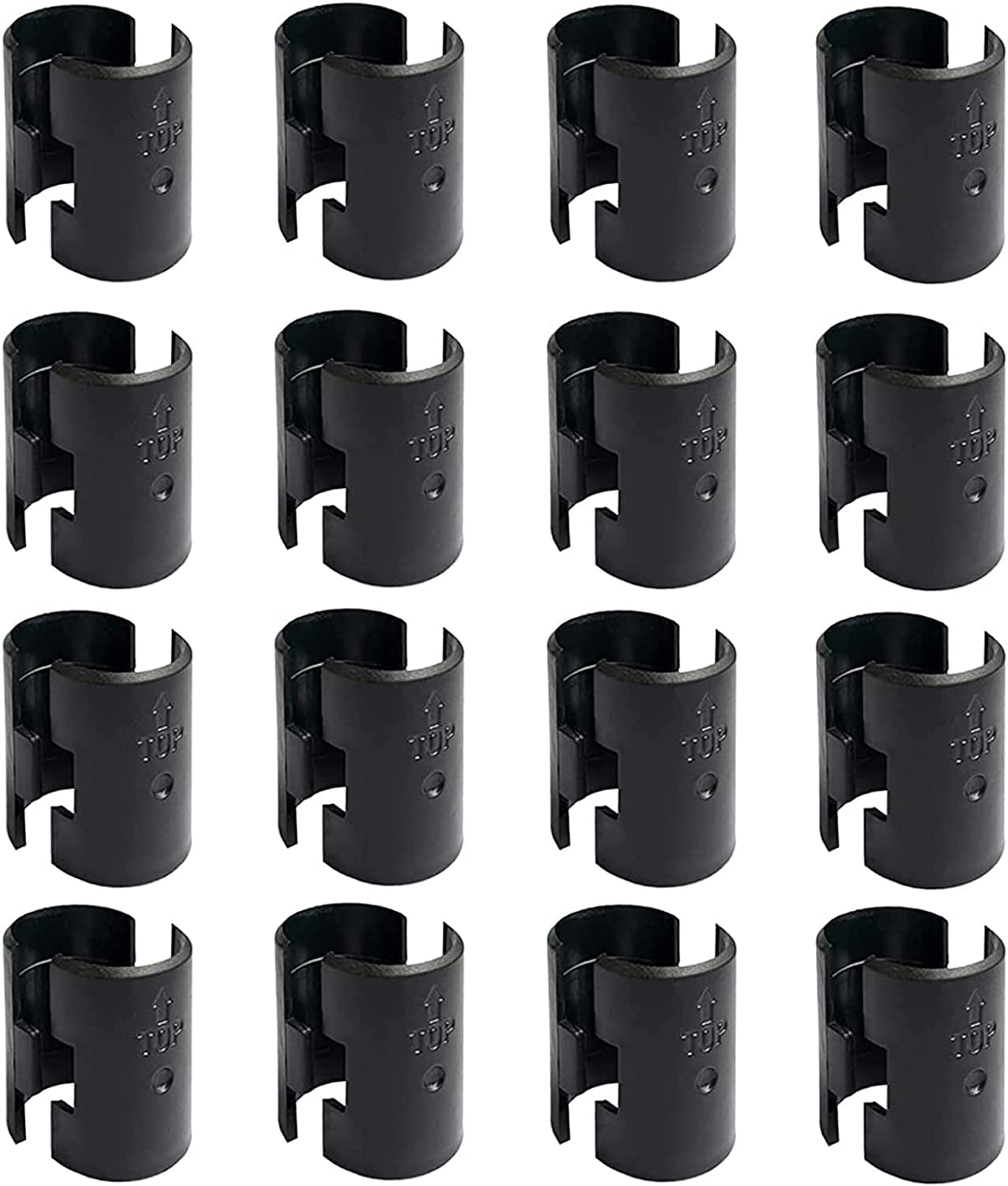 Wire Shelf Clips WAFJAMF Metal Rack Shelf Lock Clips for 1" Post Shelving Sleeves Replacements