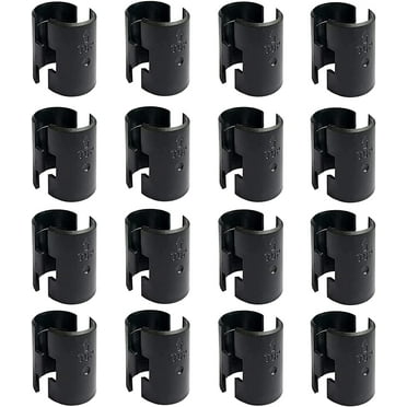 Wire Shelf Clips WAFJAMF  Metal Rack Shelf Lock Clips for 1" Post Shelving Sleeves Replacements for Wire Shelving System 32 Pack