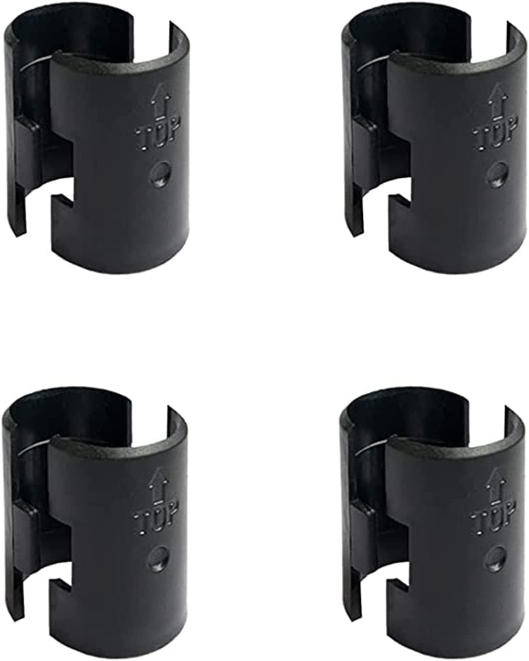 Black ABS Plastic Wire Shelf Lock Clips 8 Pack